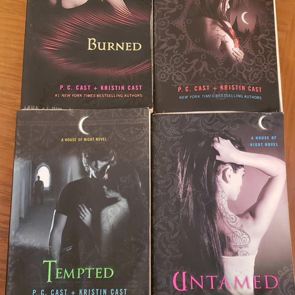 4 Paperback Books Burned Hunted Tempted Untamed